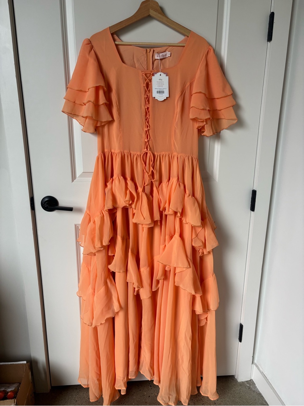 Ivy City Co Solana Dress in Apricot